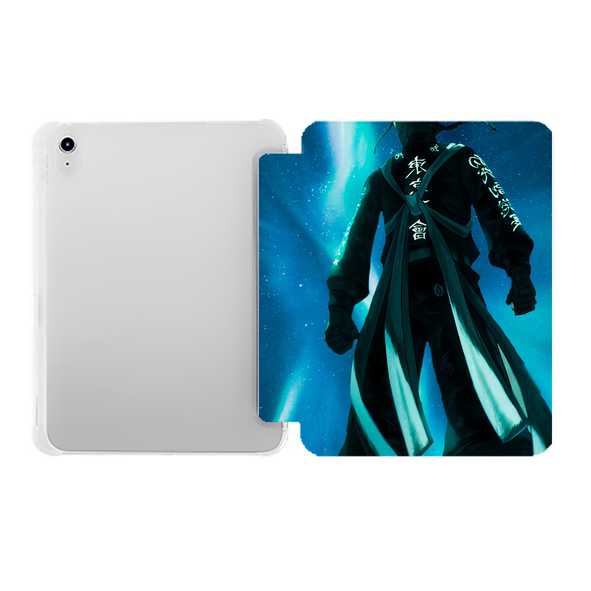 （画像用） 東京リベンジャーズ Tokyo Revengers IPad ケース ペン収納付き 三つ折りスタンド PUレザー×シリコン 対応機種9.5/10.5/10.9インチ